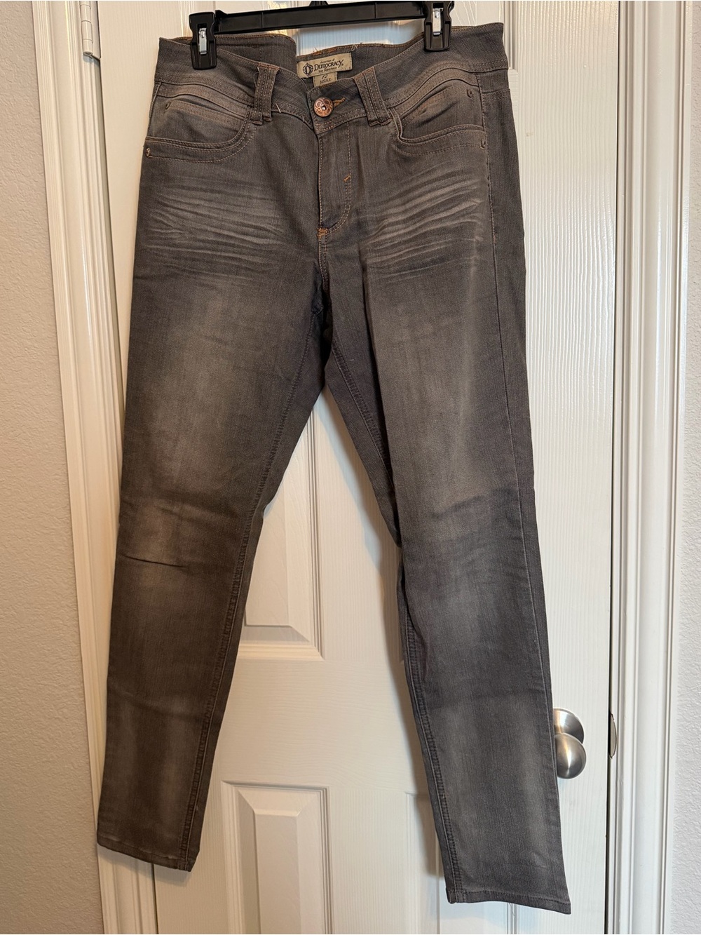 Democracy Justice Jegging Gray Wash Stretch Jeans Size 12